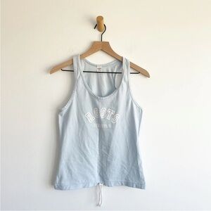 Roots Athletic Women's Tank Top Light Blue Size Medium